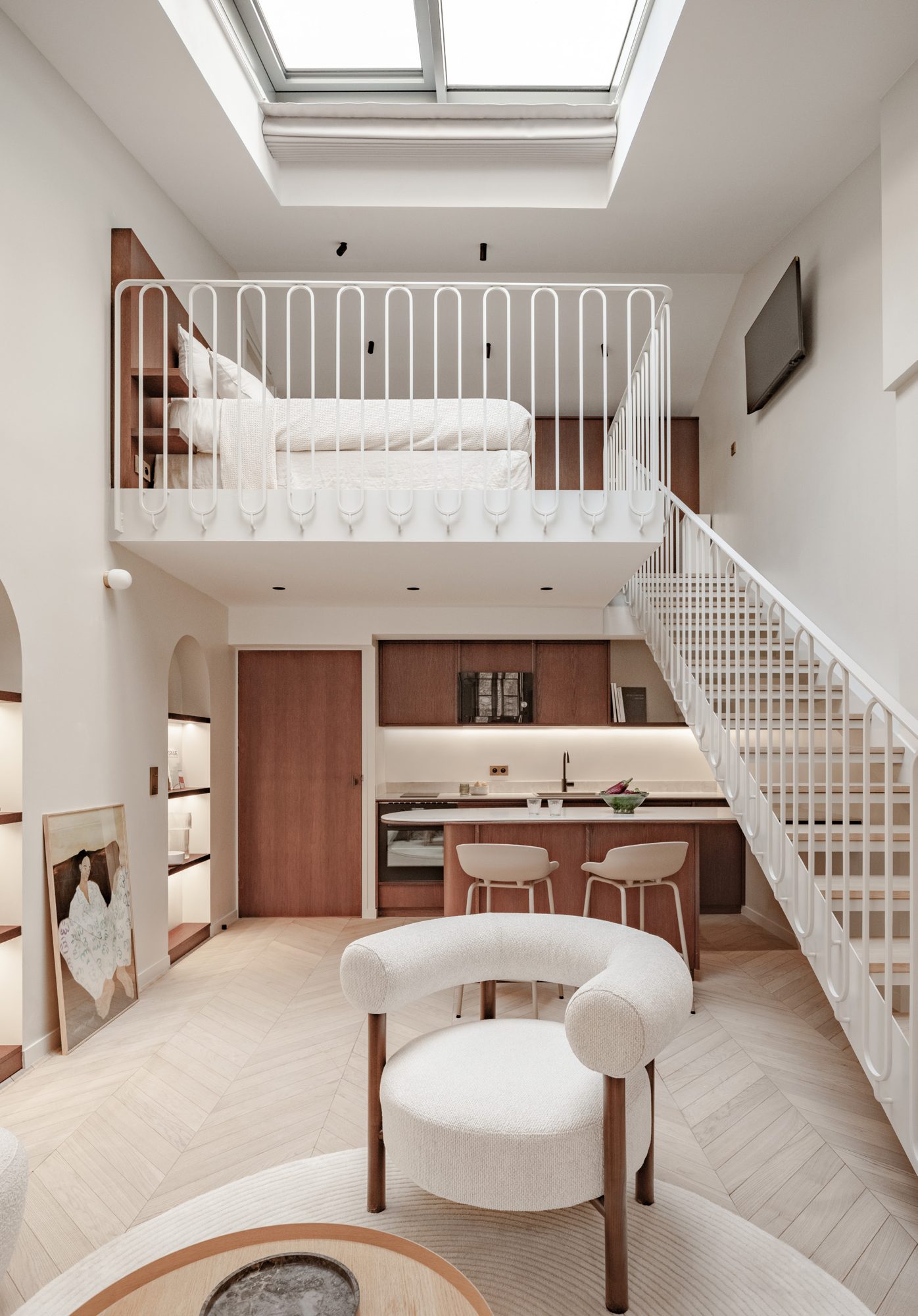 Le salon sous verrière